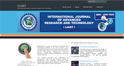 Desktop Screenshot of ijartjournal.com